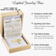 To My Granddaughter Ring Infinity Hearts With Heartfelt Message - Unique Jewelry For Granddaughter - Always Defend You