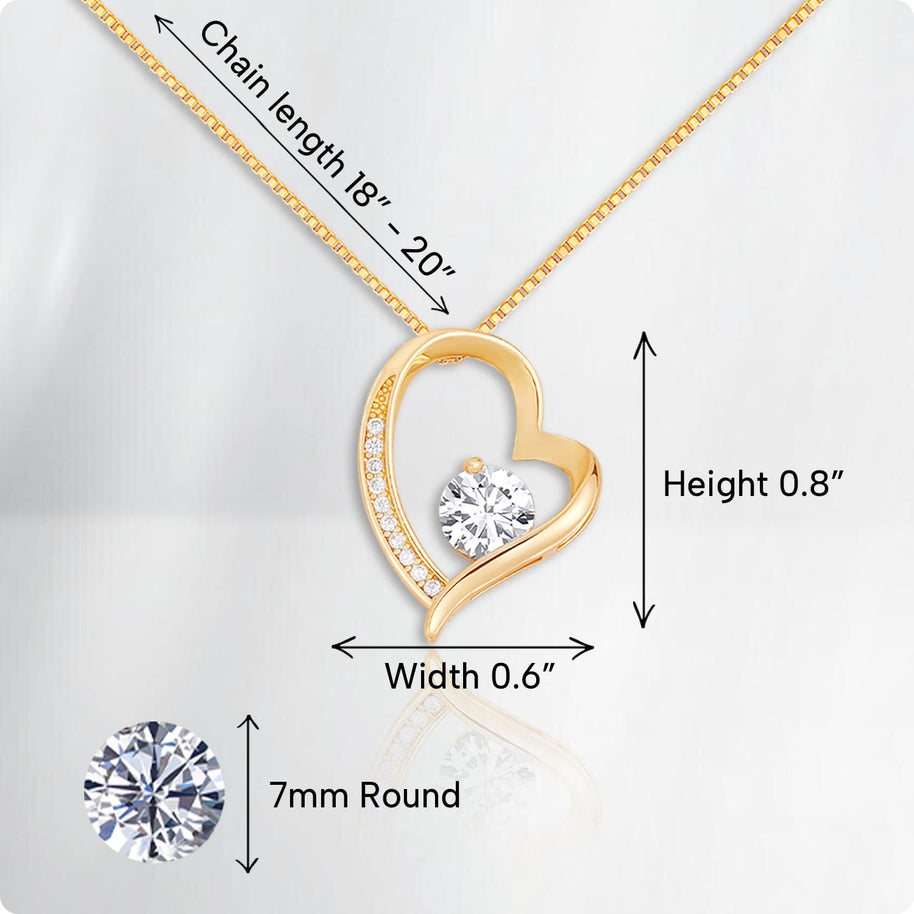 To My Bonus Daughter Necklace With Message Card - Family Isn't Always Blood