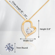 To My Bonus Daughter Necklace With Message Card - Family Isn't Always Blood