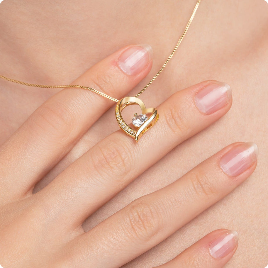 To My Granddaughter Necklace With Message Card - Achieve Anything You Desire