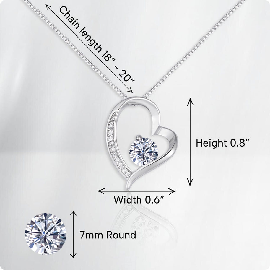 To My Bonus Daughter Necklace With Message Card - Family Isn't Always Blood