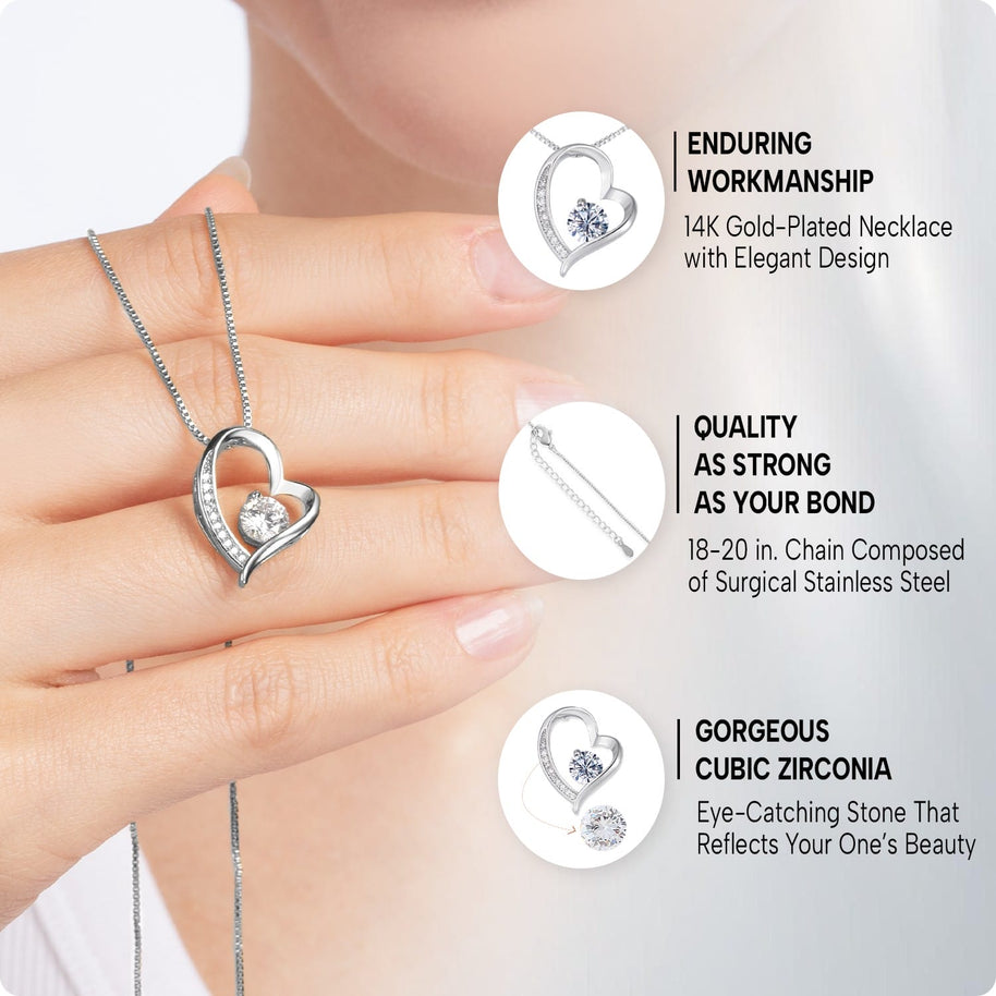 To My Granddaughter Necklace With Message Card - Achieve Anything You Desire