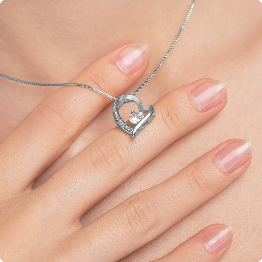 To My Granddaughter Necklace With Message Card - Achieve Anything You Desire