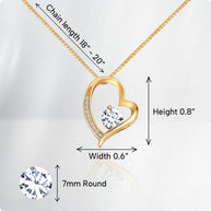 To My Daughter Necklace With Heartfelt Message - Unique Jewelry For Daughter - You Are My Daughter