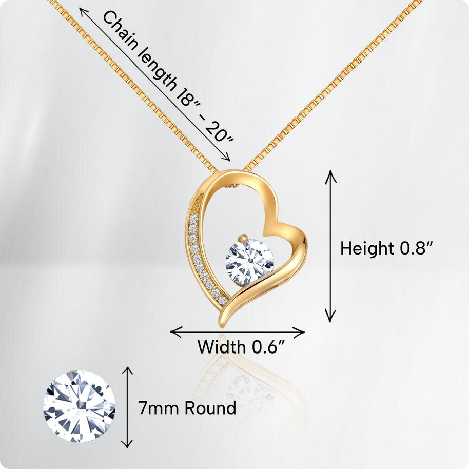 To My Daughter Necklace With Heartfelt Message - Unique Jewelry For Daughter - My Sunshine