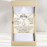 Sparkling Pearl Pendant Necklace for Wife – A Gift of Timeless Love - Forever and Always