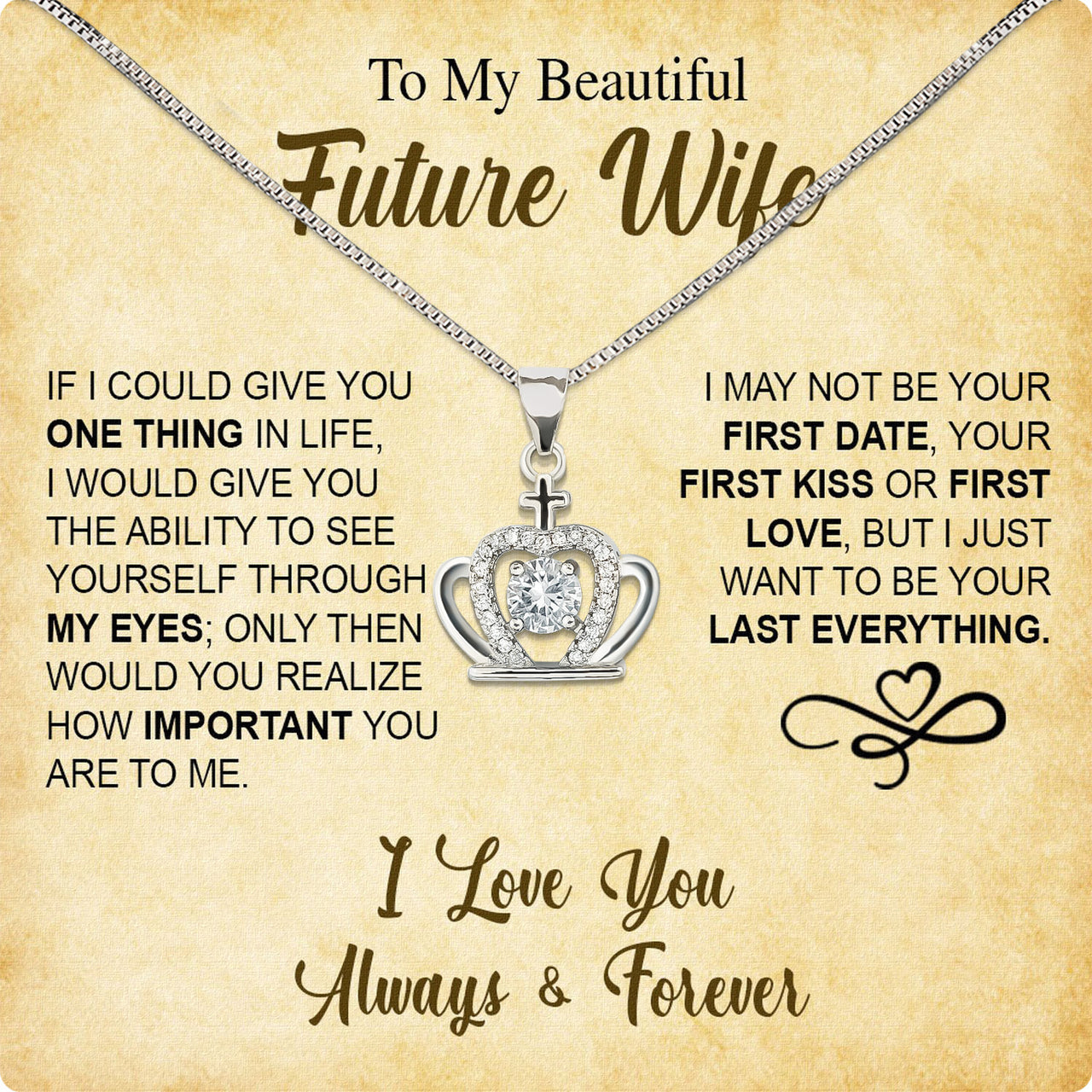 Future Wife Necklace: To My Forever Love, A Timeless Reminder