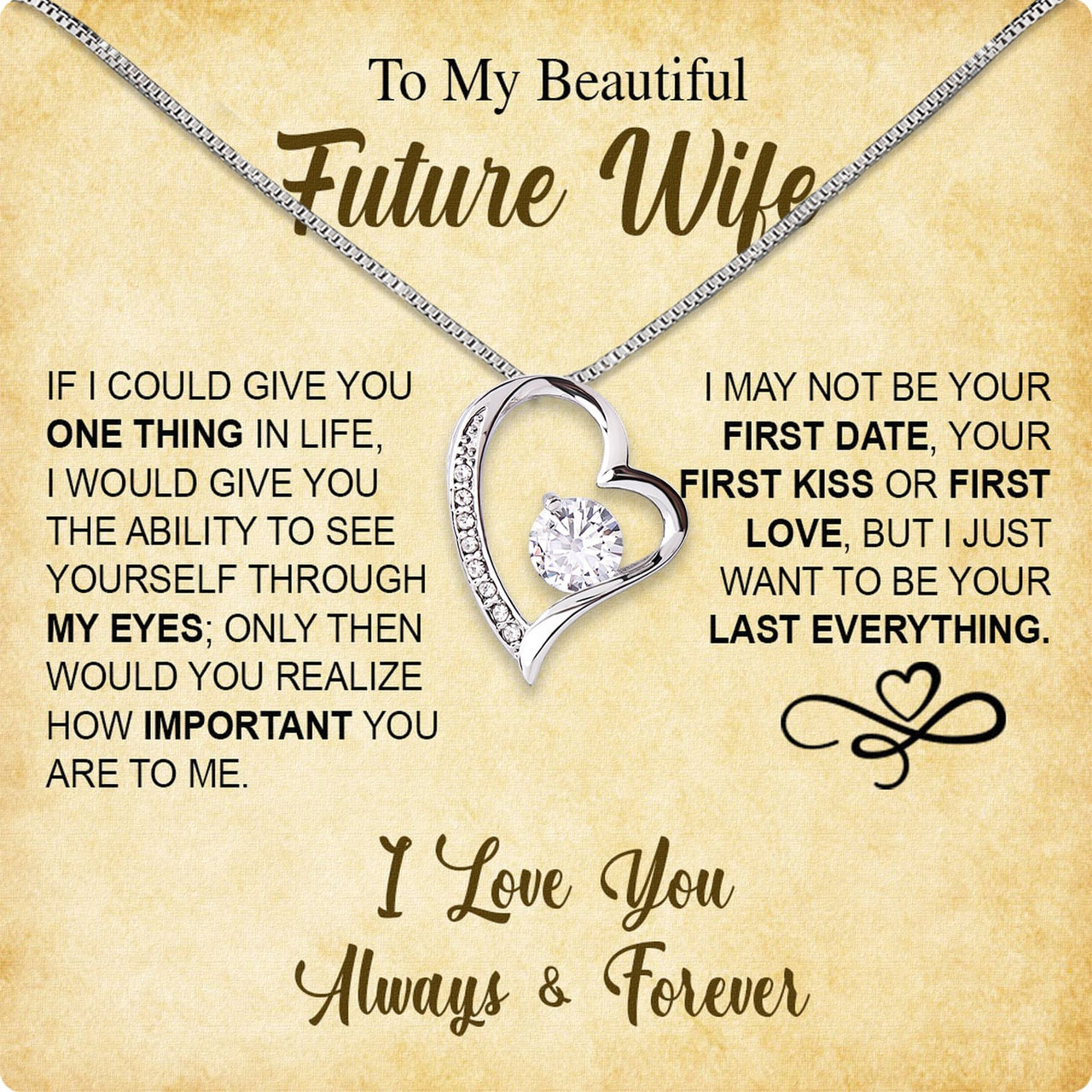 Future Wife Necklace: To My Forever Love, A Timeless Reminder