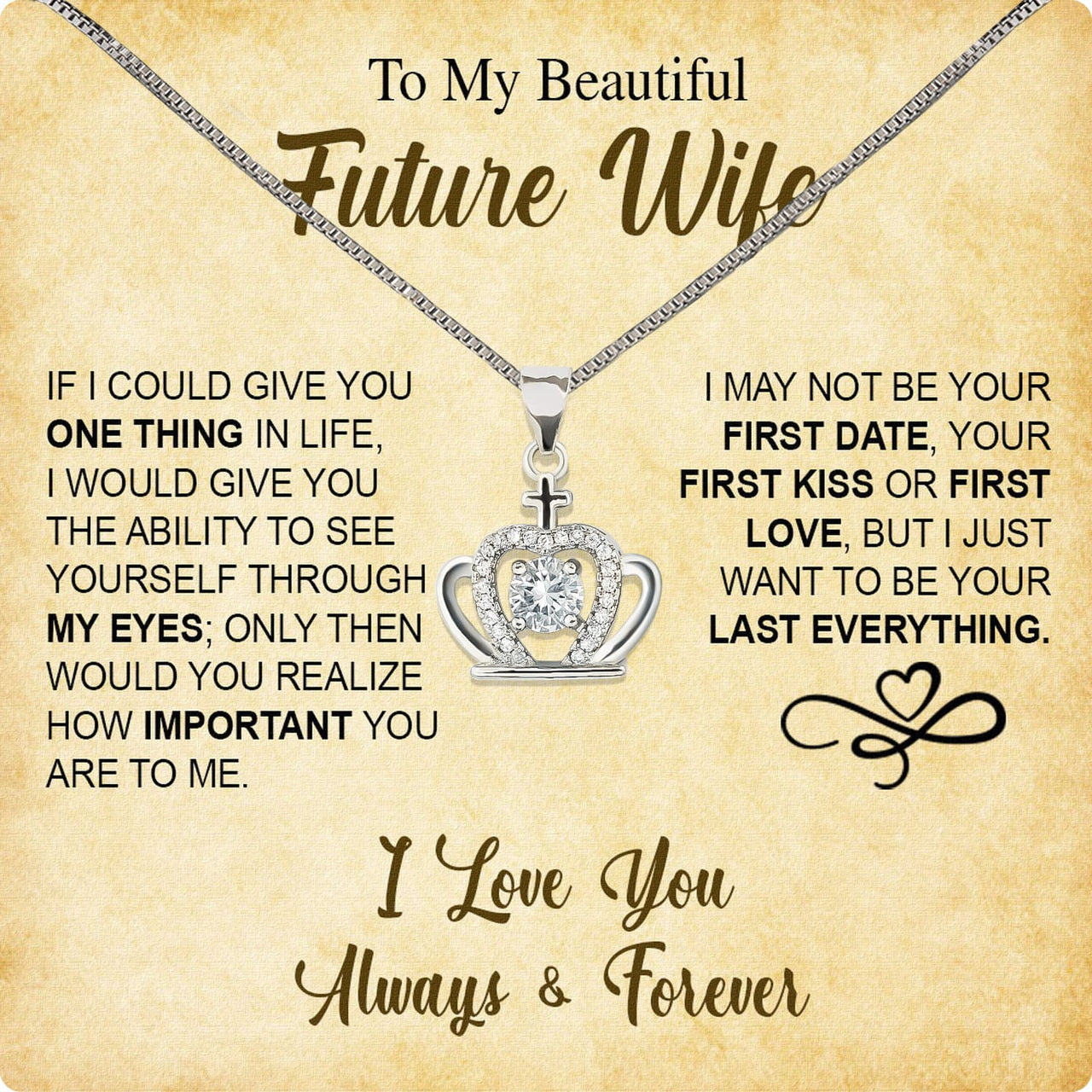 Future Wife Necklace: To My Forever Love, A Timeless Reminder