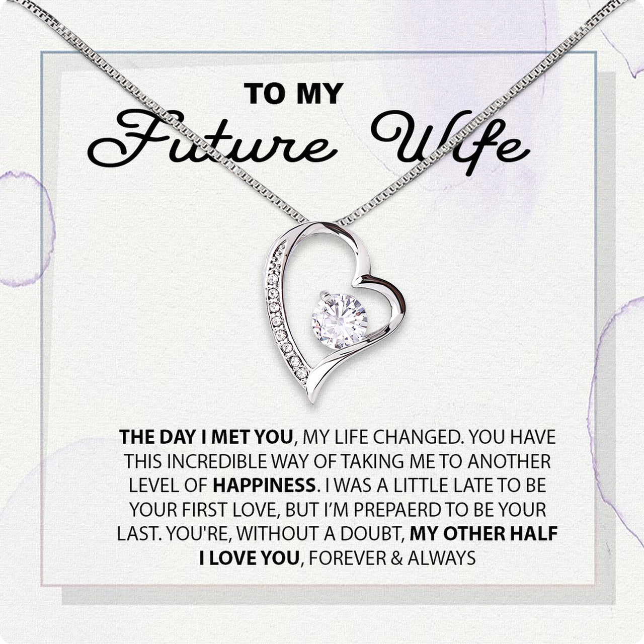 Future Wife Necklace: To My Forever Love, A Timeless Reminder