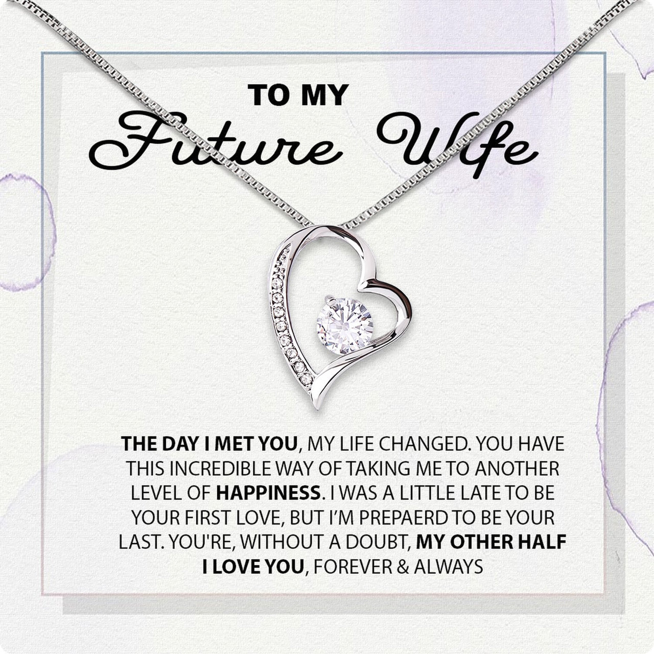 Future Wife Necklace: To My Forever Love, A Timeless Reminder