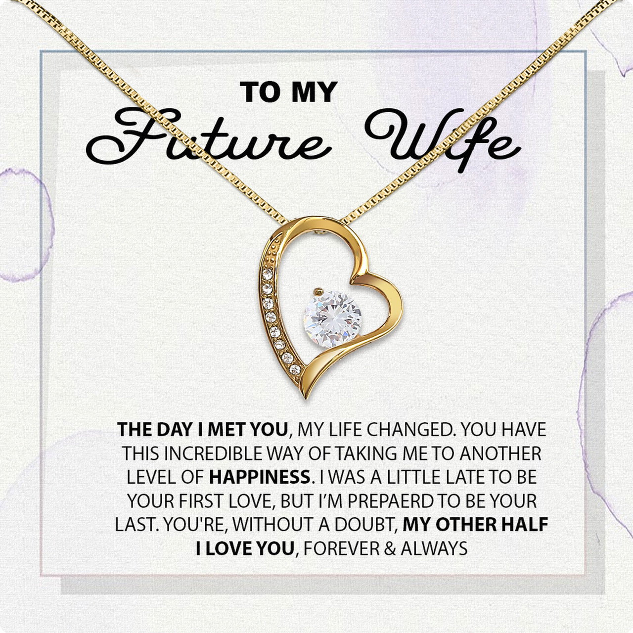 Future Wife Necklace: To My Forever Love, A Timeless Reminder