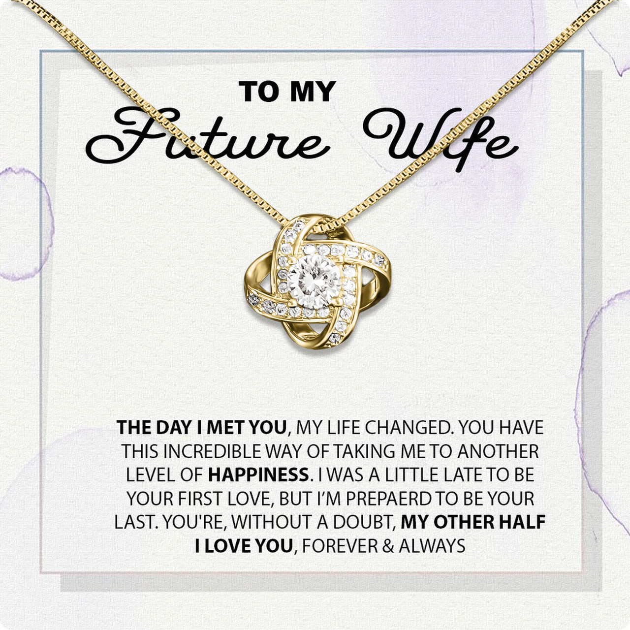 Future Wife Necklace: To My Forever Love, A Timeless Reminder