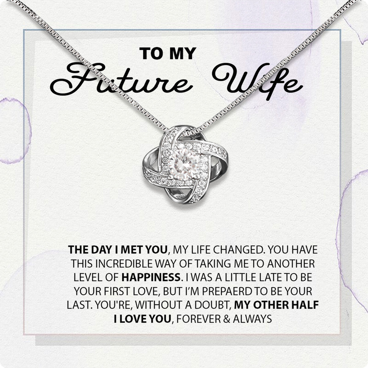 Future Wife Necklace: To My Forever Love, A Timeless Reminder