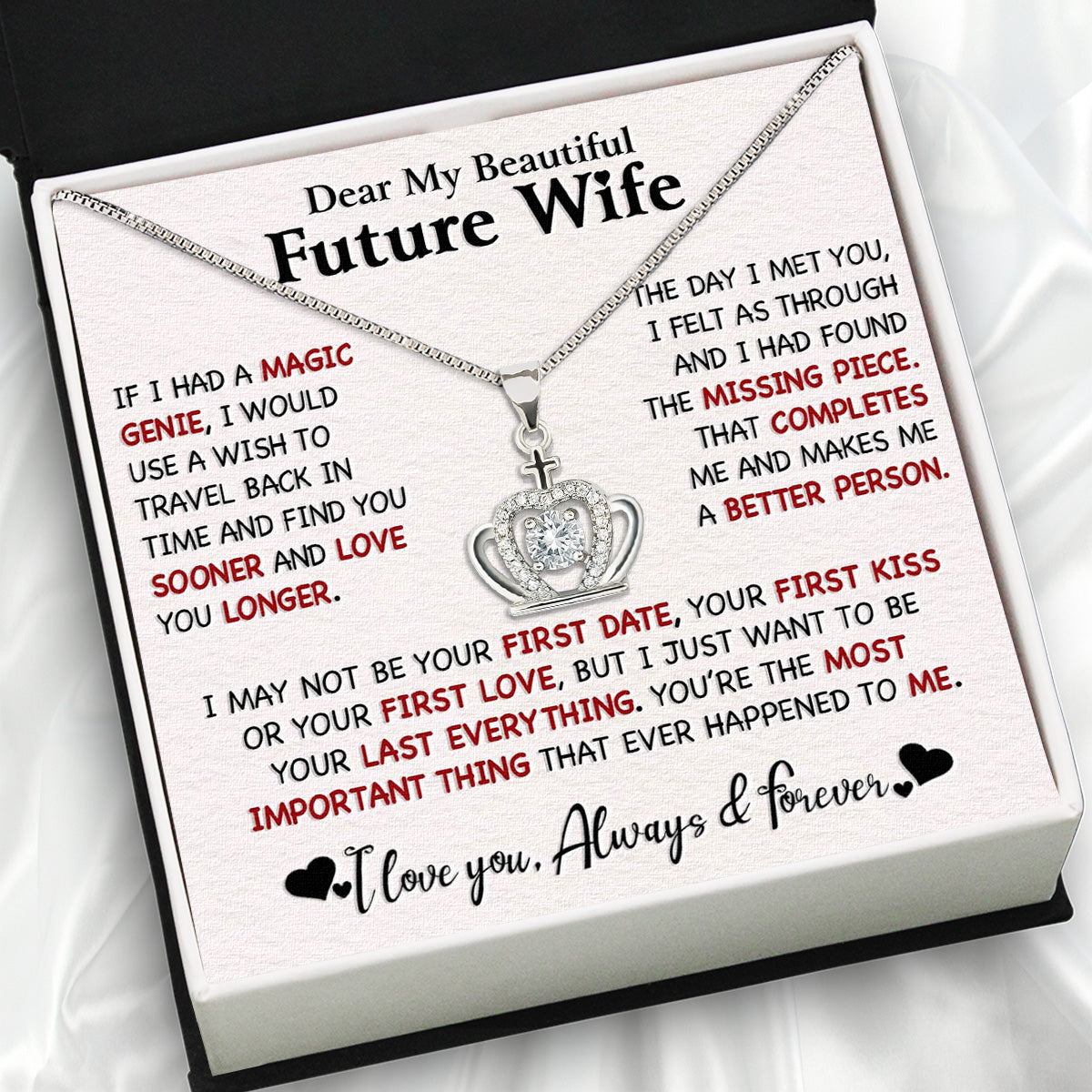 Future Wife Necklace: To My Forever Love, A Timeless Reminder