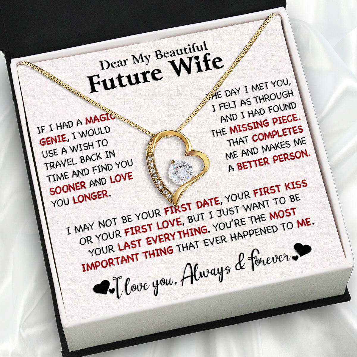 Future Wife Necklace: To My Forever Love, A Timeless Reminder