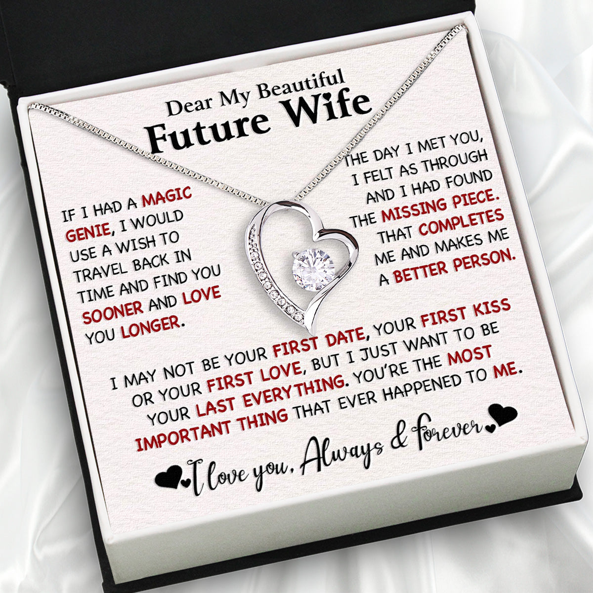 Future Wife Necklace: To My Forever Love, A Timeless Reminder