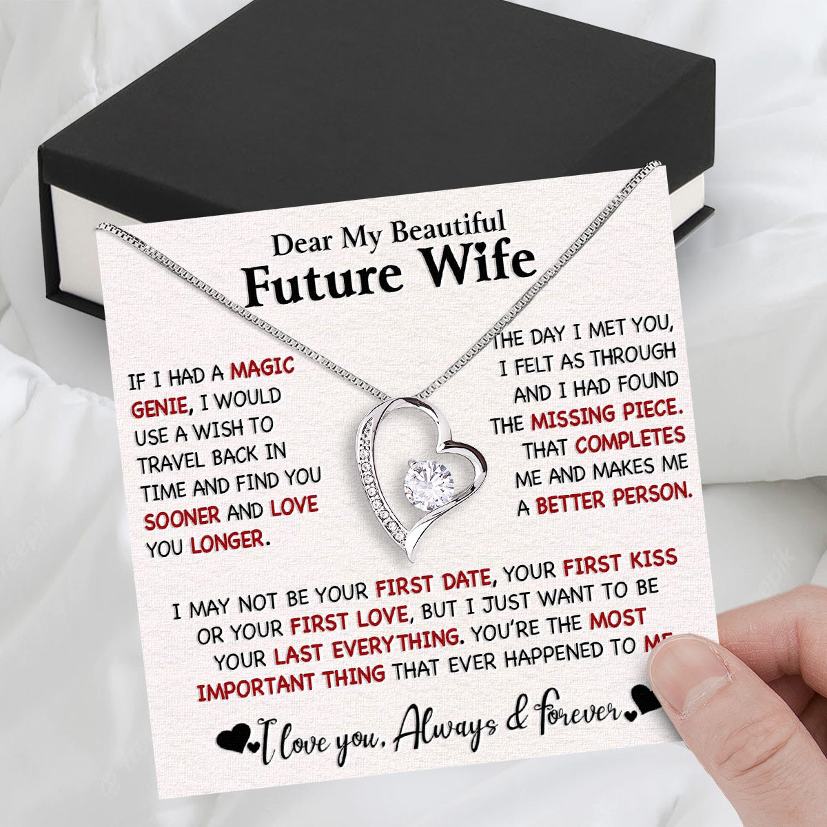 Future Wife Necklace: To My Forever Love, A Timeless Reminder