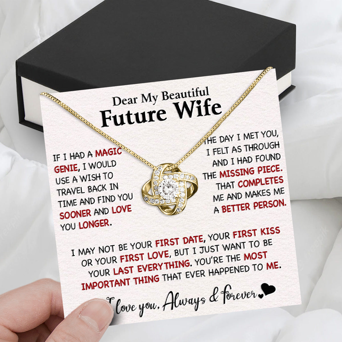 Future Wife Necklace: To My Forever Love, A Timeless Reminder