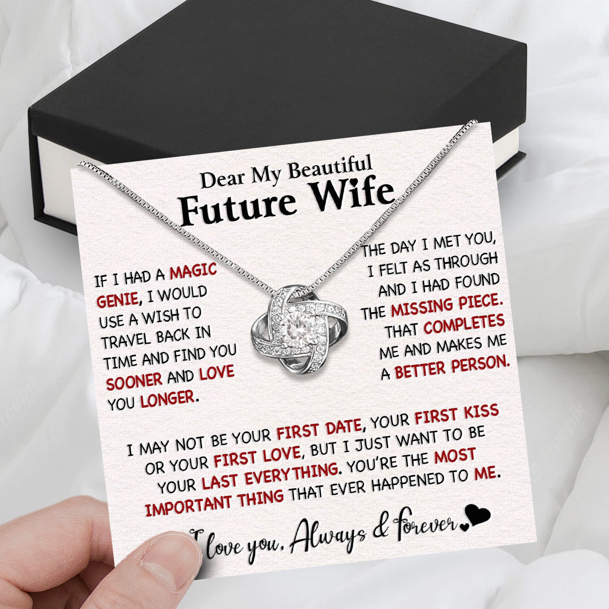 Future Wife Necklace: To My Forever Love, A Timeless Reminder