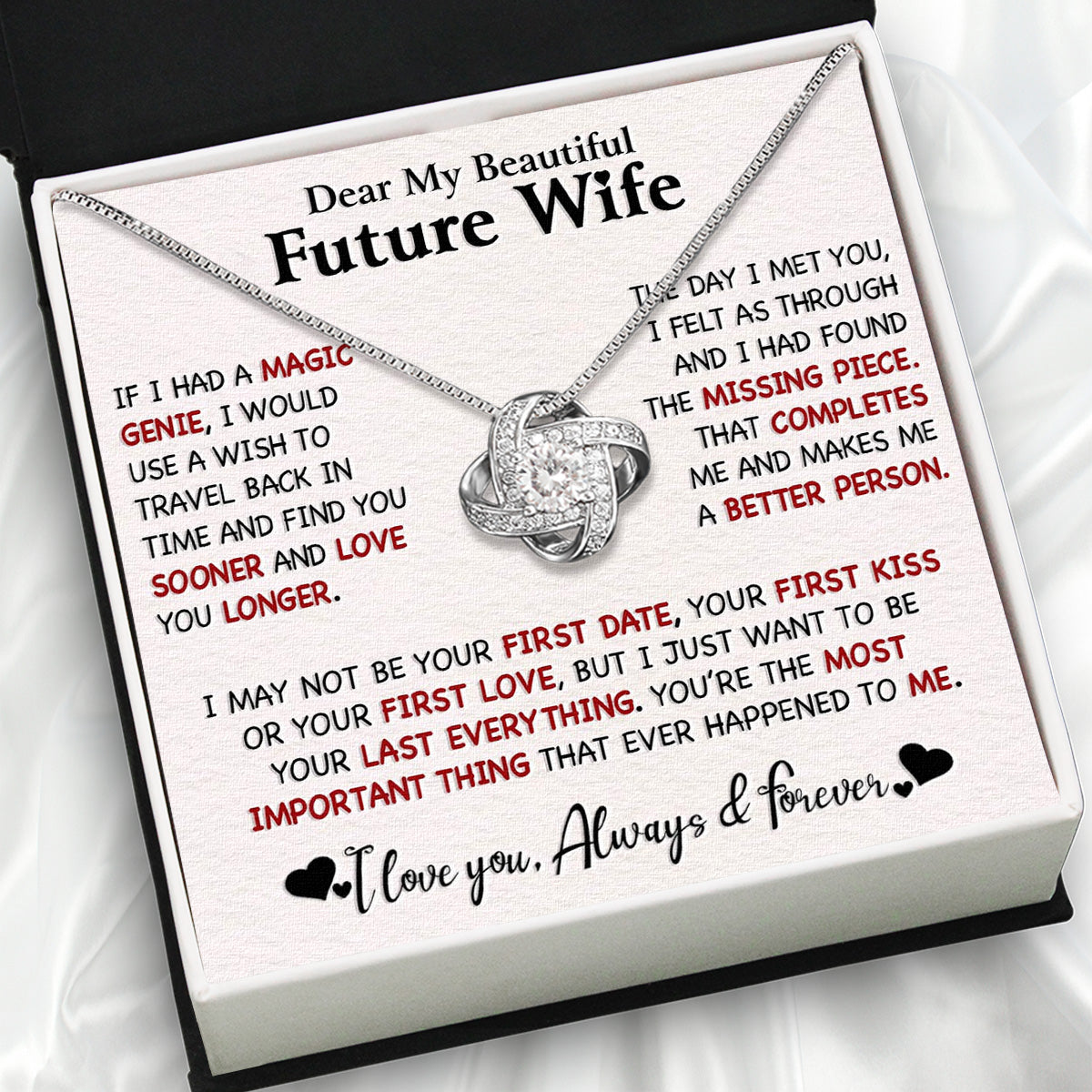 Future Wife Necklace: To My Forever Love, A Timeless Reminder