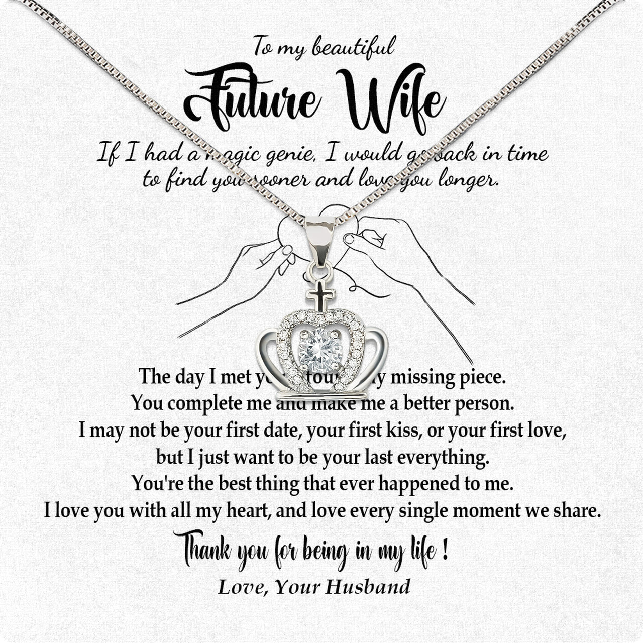 Future Wife Necklace: To My Forever Love, A Timeless Reminder