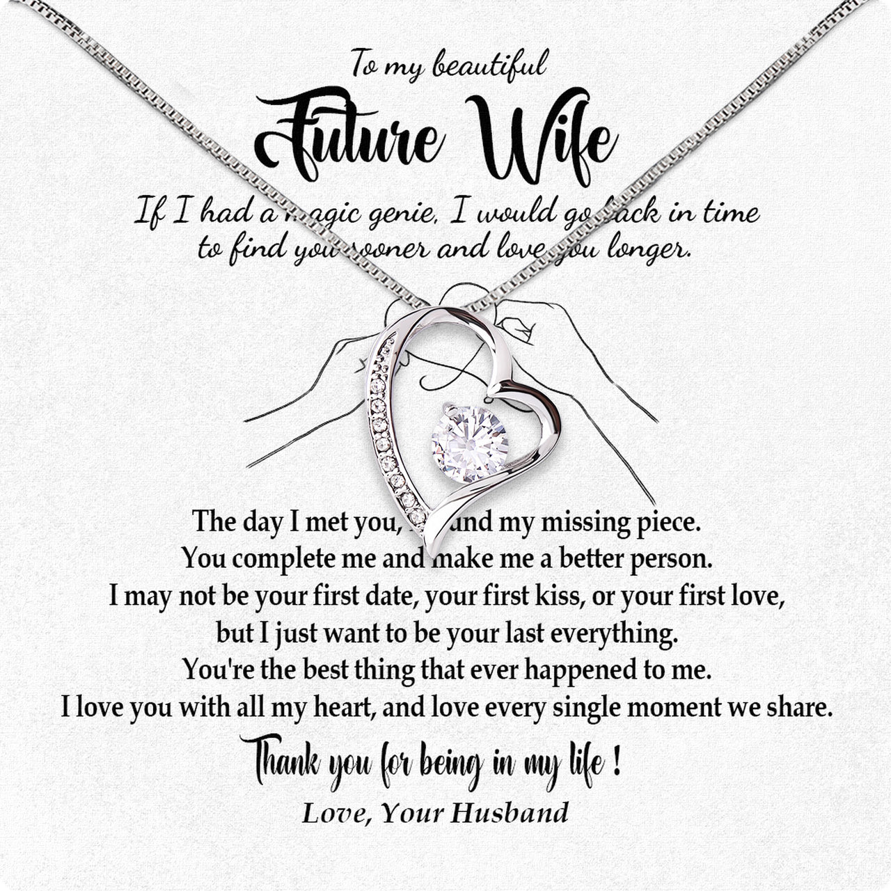 Future Wife Necklace: To My Forever Love, A Timeless Reminder