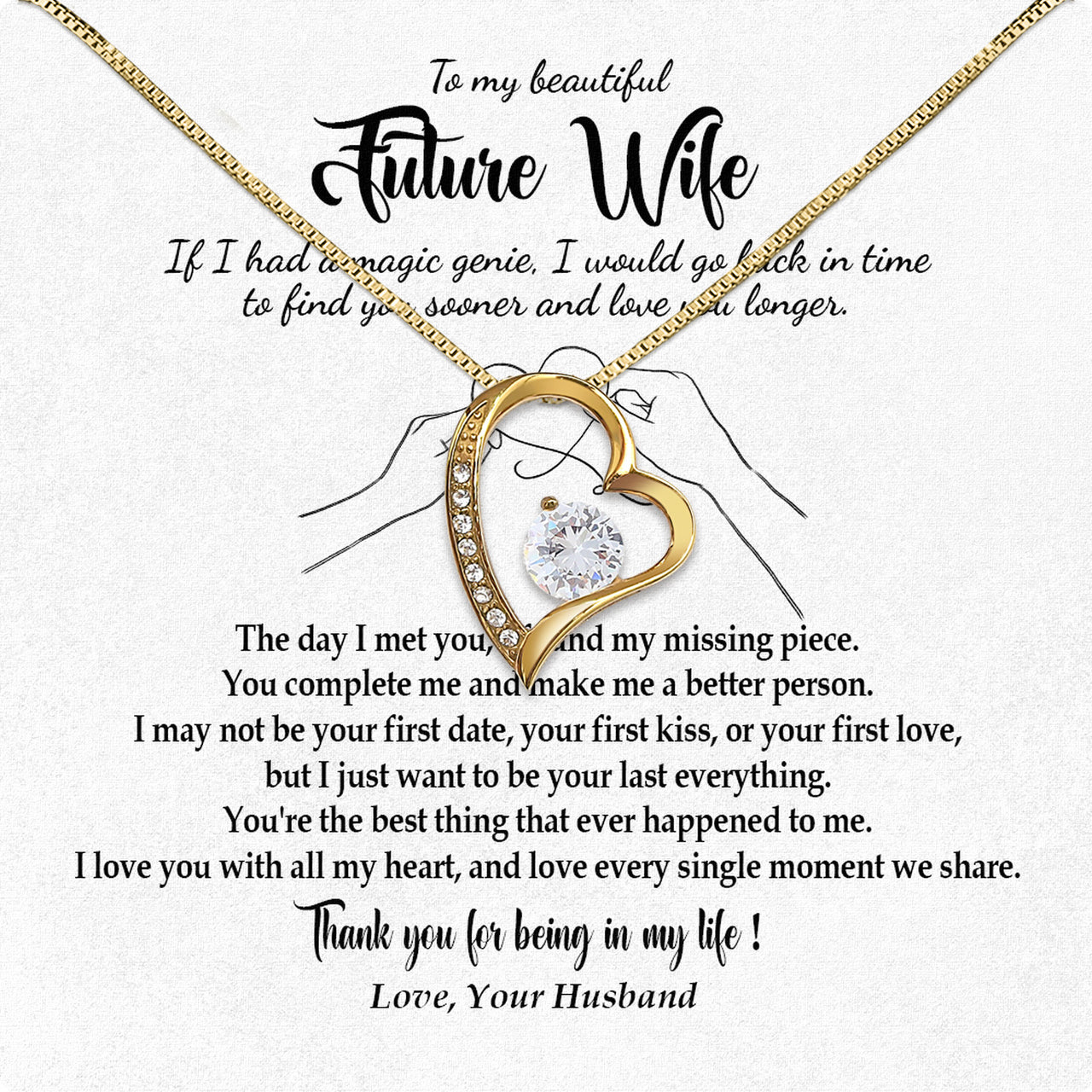 Future Wife Necklace: To My Forever Love, A Timeless Reminder