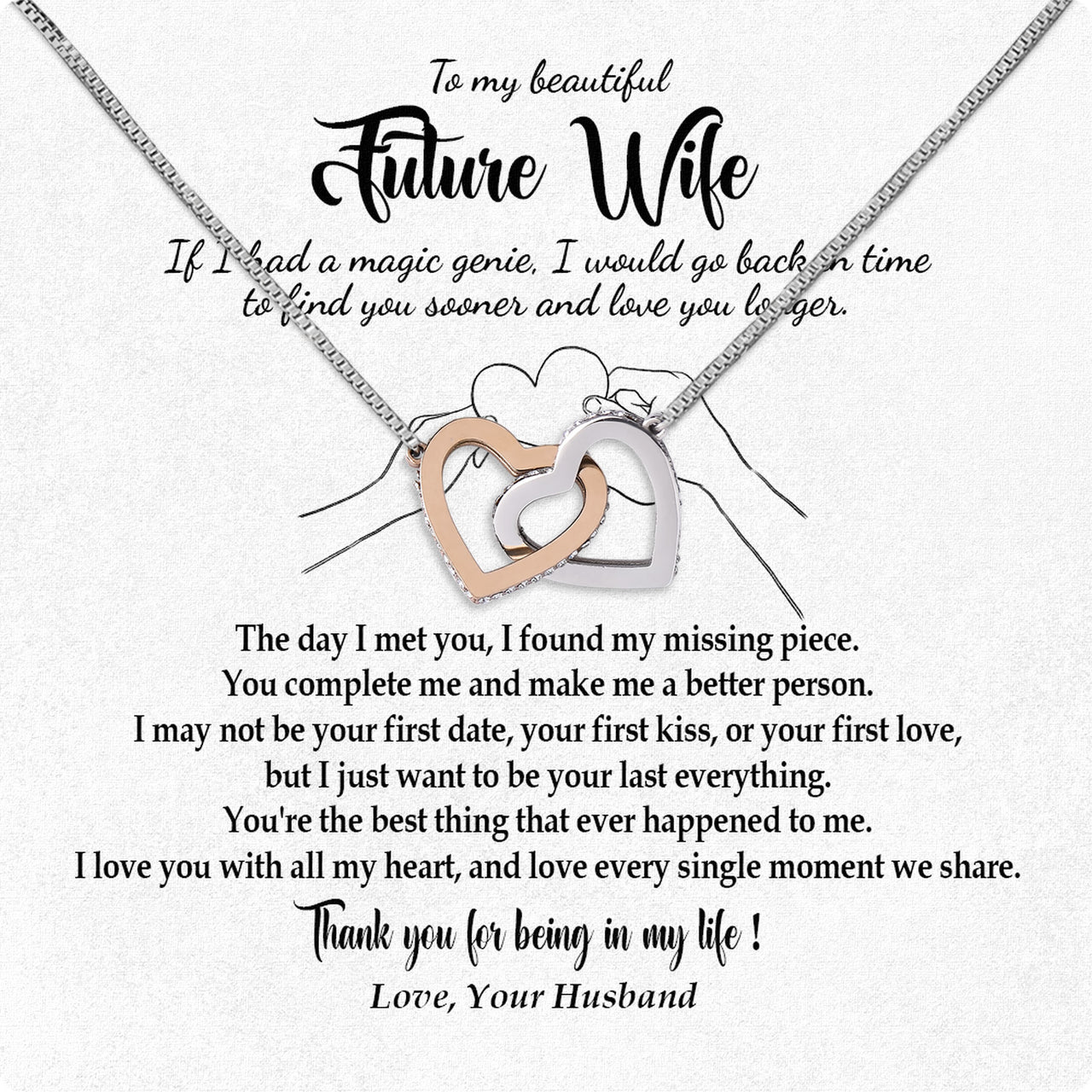 Future Wife Necklace: To My Forever Love, A Timeless Reminder