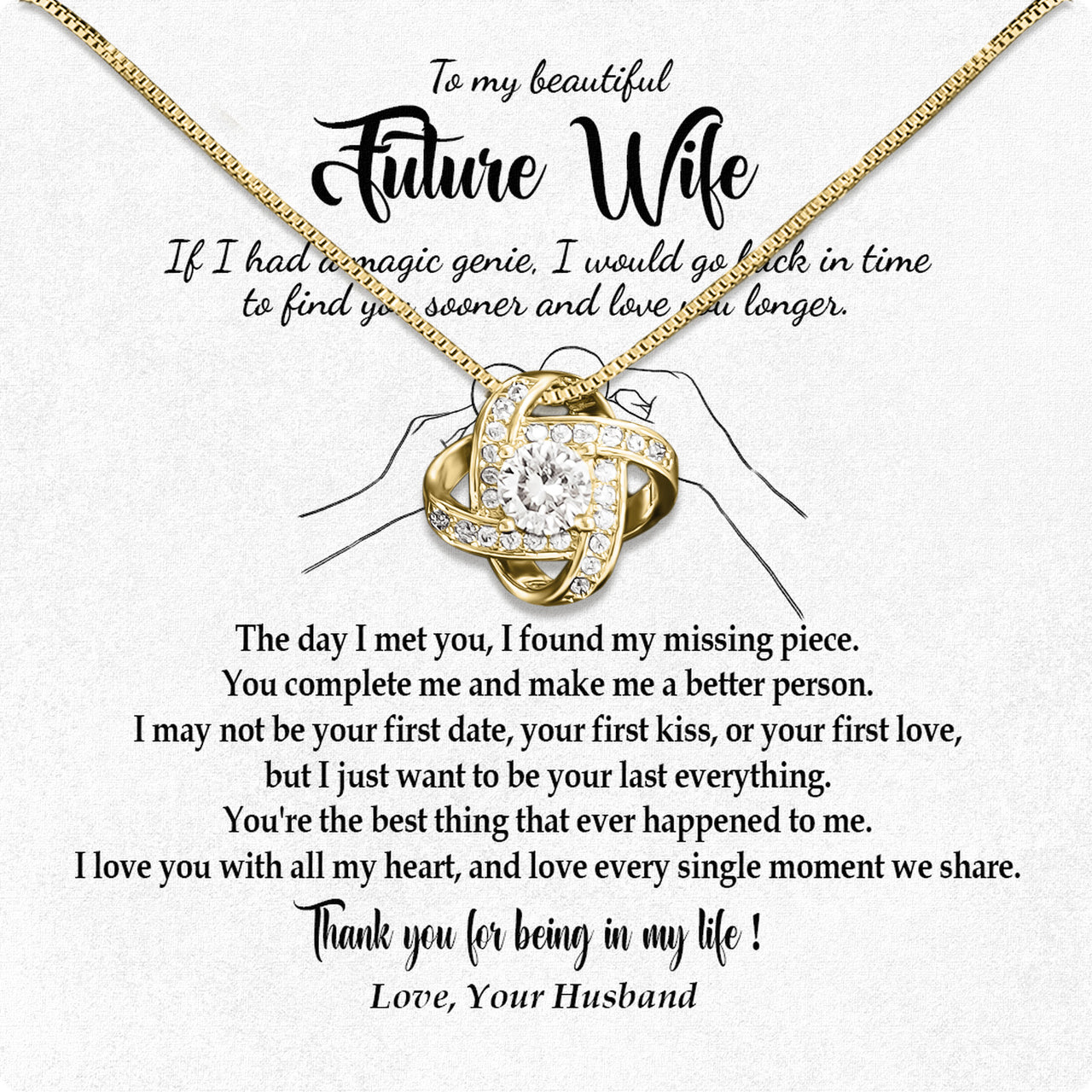 Future Wife Necklace: To My Forever Love, A Timeless Reminder