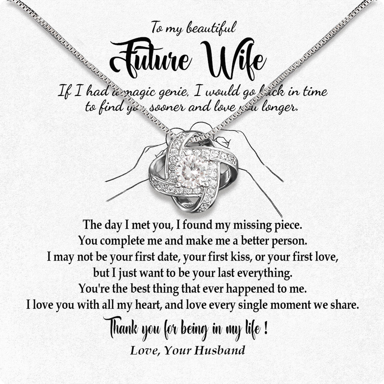 Future Wife Necklace: To My Forever Love, A Timeless Reminder