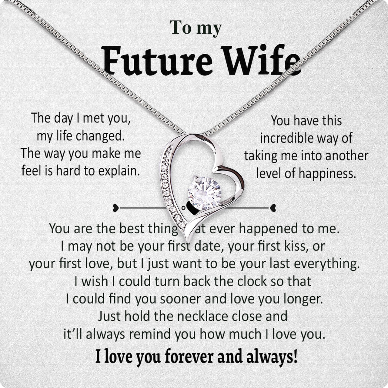 Future Wife Necklace: To My Forever Love, A Timeless Reminder