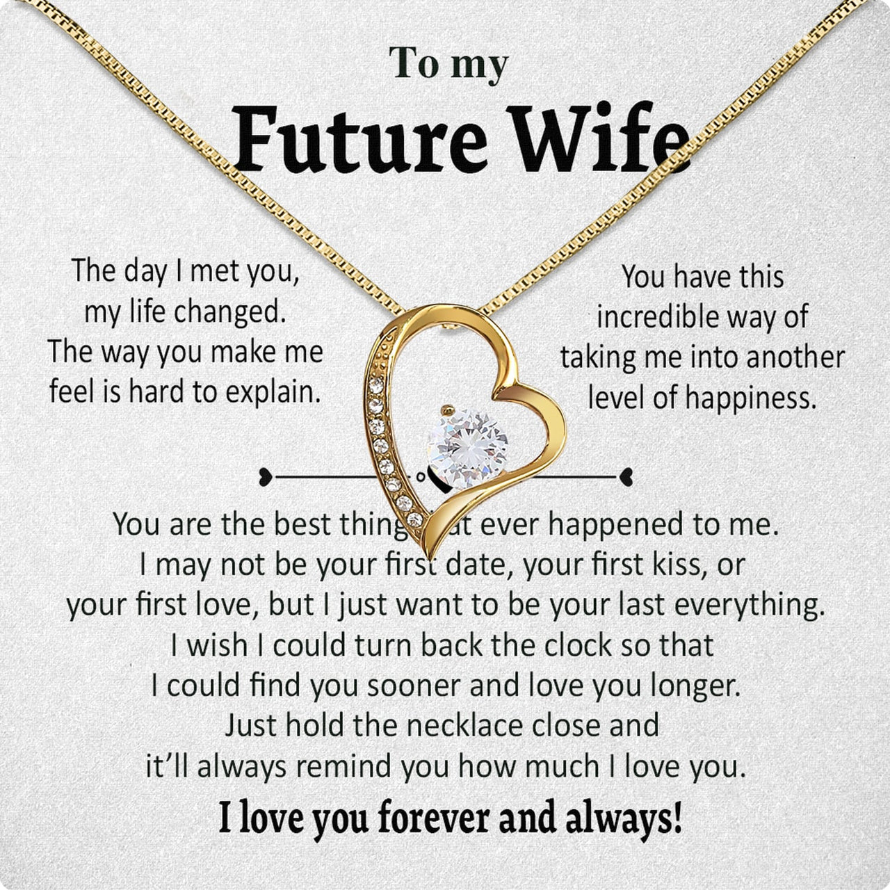 Future Wife Necklace: To My Forever Love, A Timeless Reminder