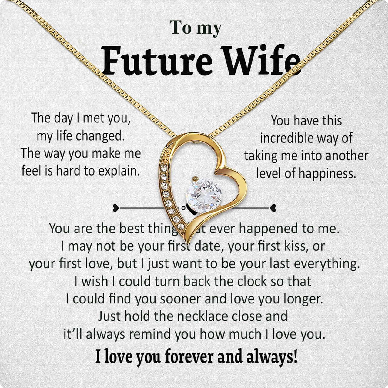 Future Wife Necklace: To My Forever Love, A Timeless Reminder