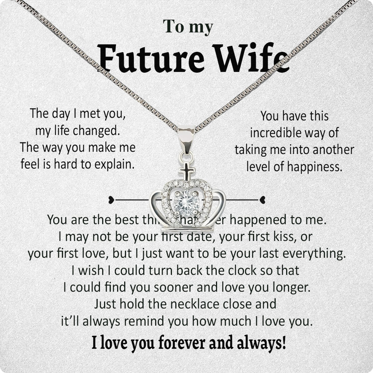 Future Wife Necklace: To My Forever Love, A Timeless Reminder