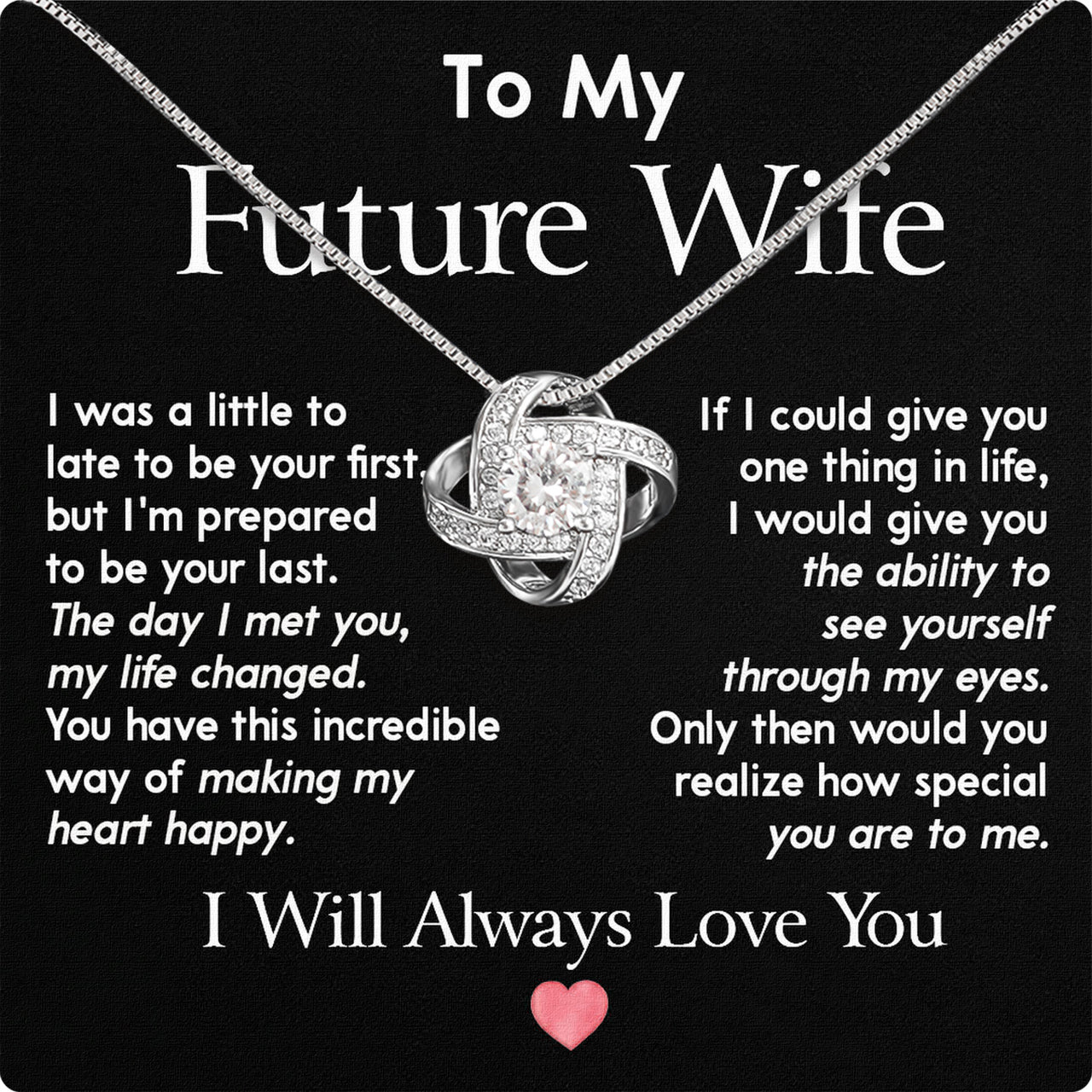 Future Wife Necklace: To My Forever Love, A Timeless Reminder