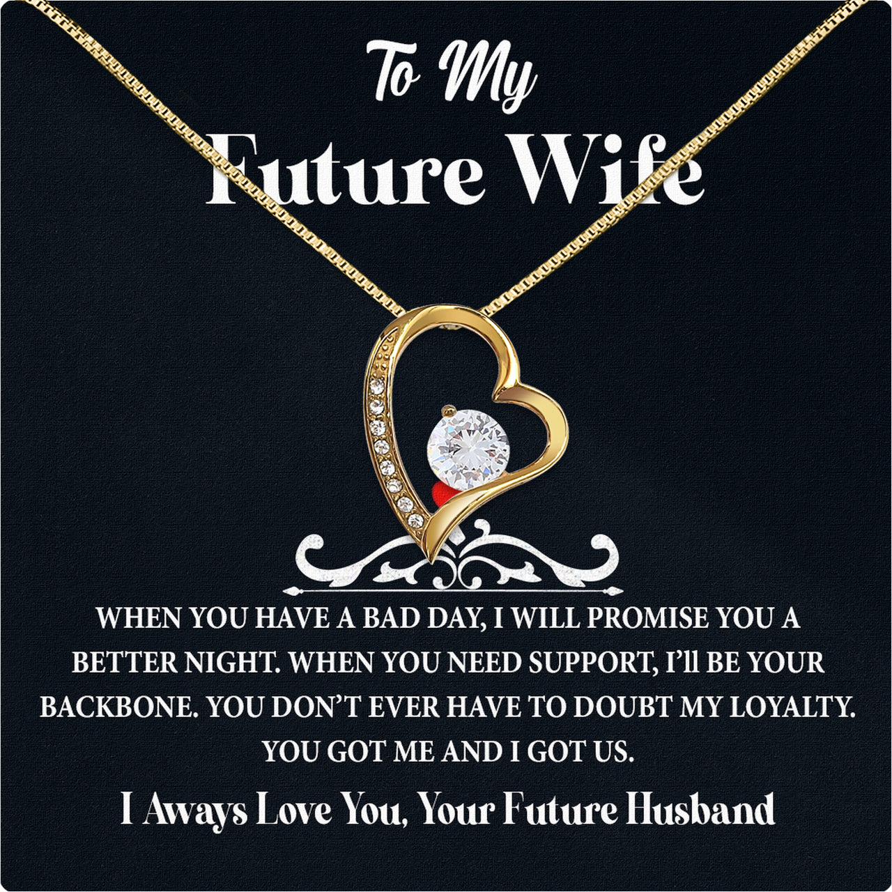 Future Wife Necklace: To My Forever Love, A Timeless Reminder