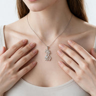 To My Daughter With Heartfelt Message - Giraffe Necklace For Daughter From Dad - My Baby Girl