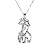 To My Daughter With Heartfelt Message - Giraffe Necklace For Daughter From Dad - My Baby Girl