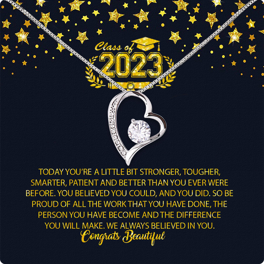 Graduation Day Personalized Message Card Necklace