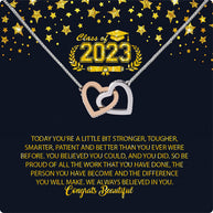 Graduation Day Personalized Message Card Necklace