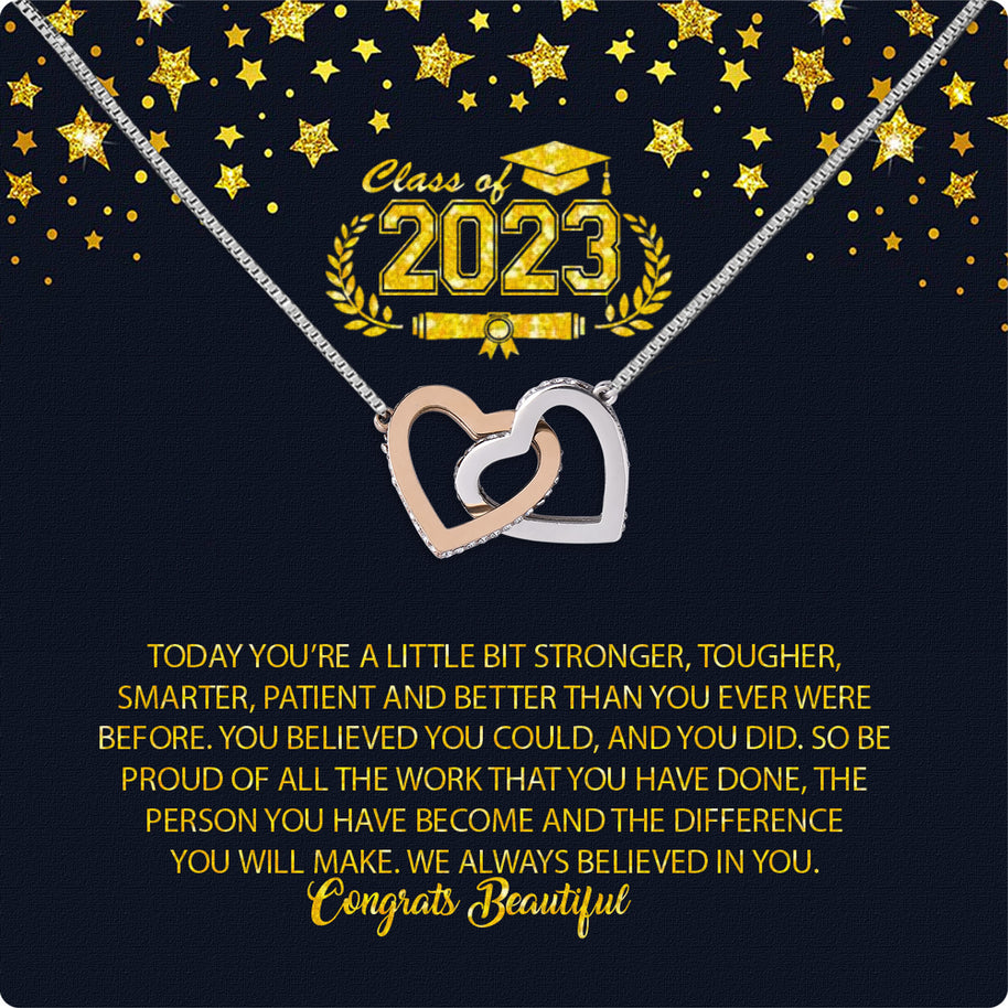 Graduation Day Personalized Message Card Necklace