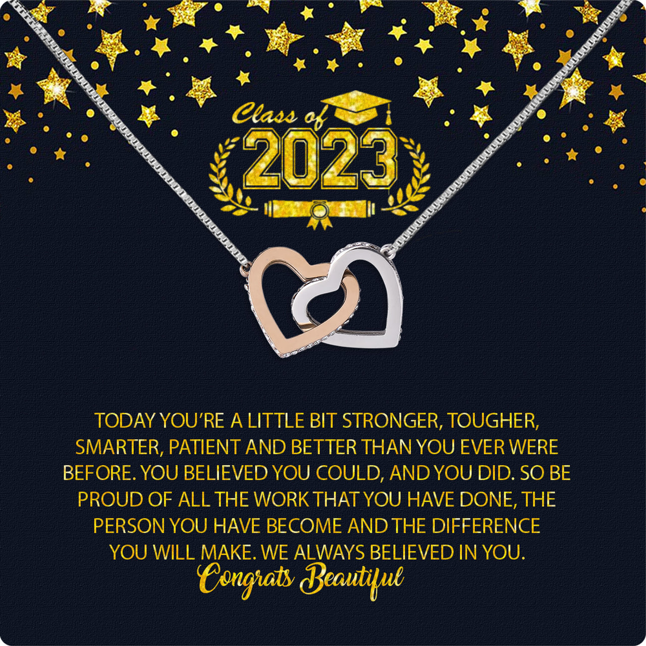 Graduation Day Personalized Message Card Necklace