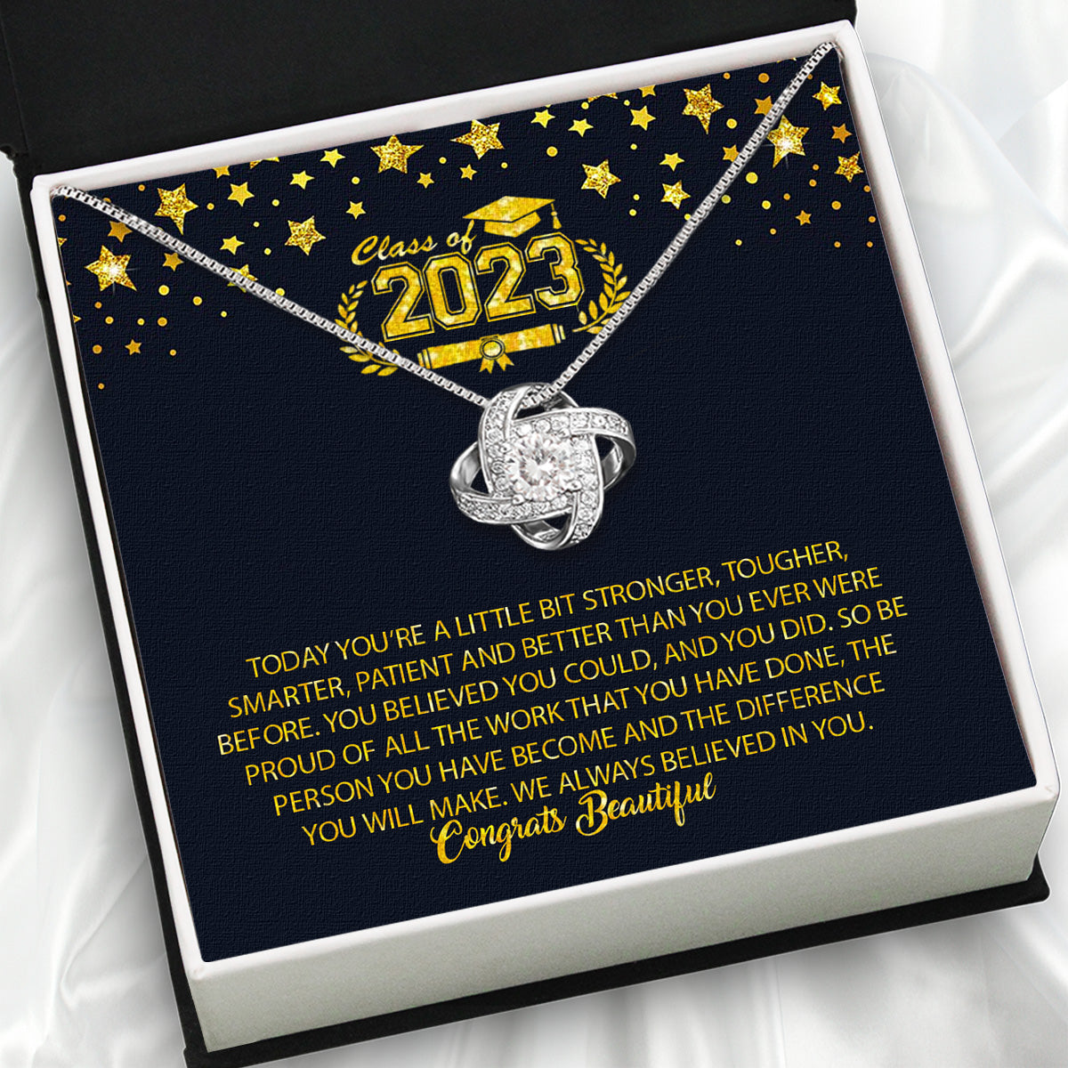 Graduation Day Personalized Message Card Necklace