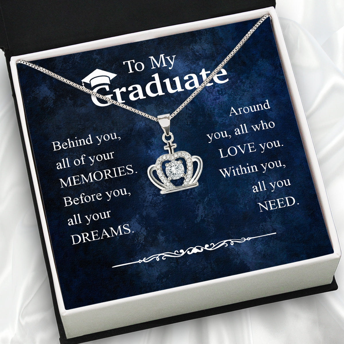 Graduation Day Personalized Message Card Necklace