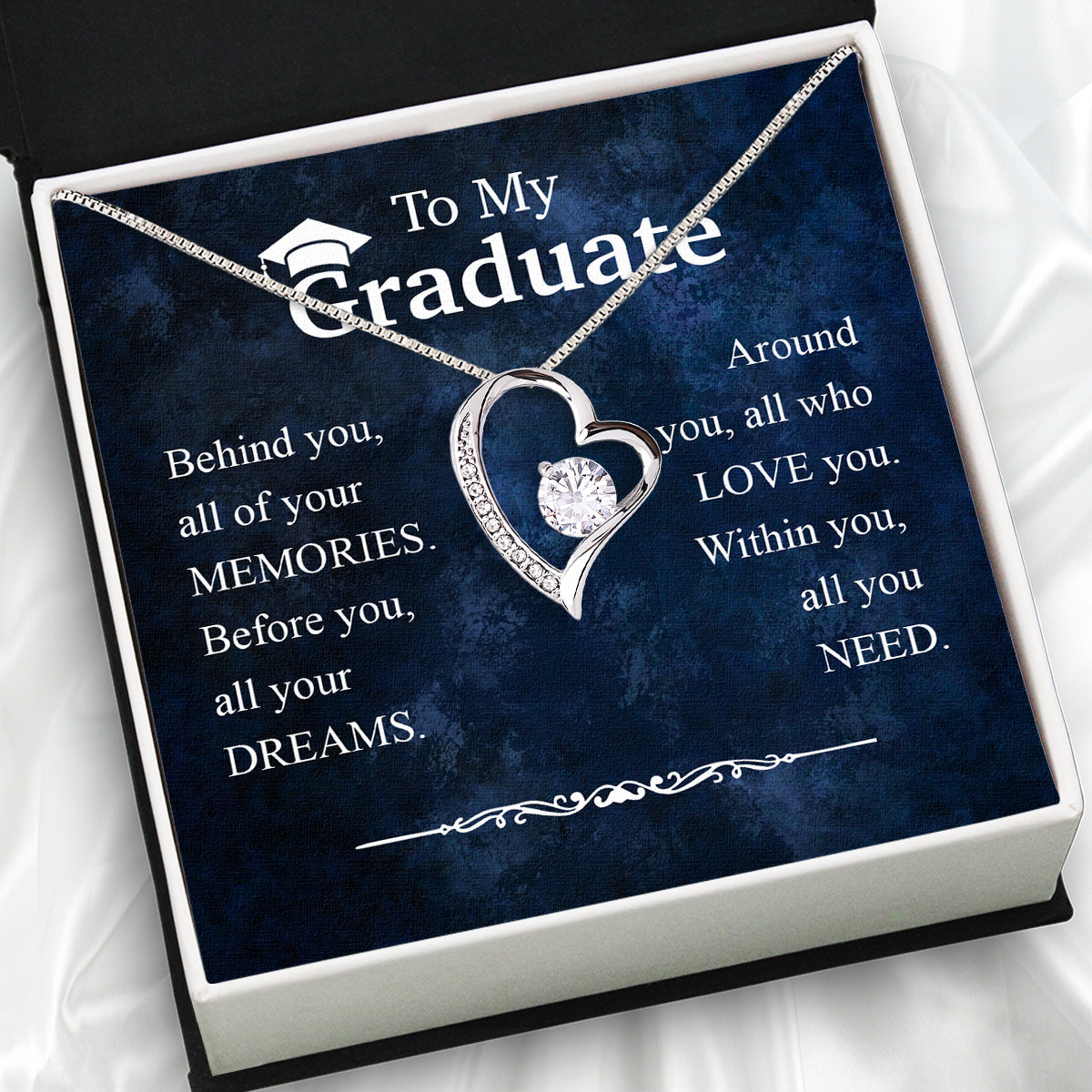 Graduation Day Personalized Message Card Necklace