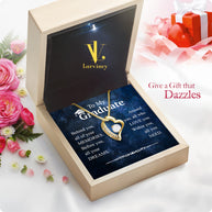 Graduation Day Personalized Message Card Necklace