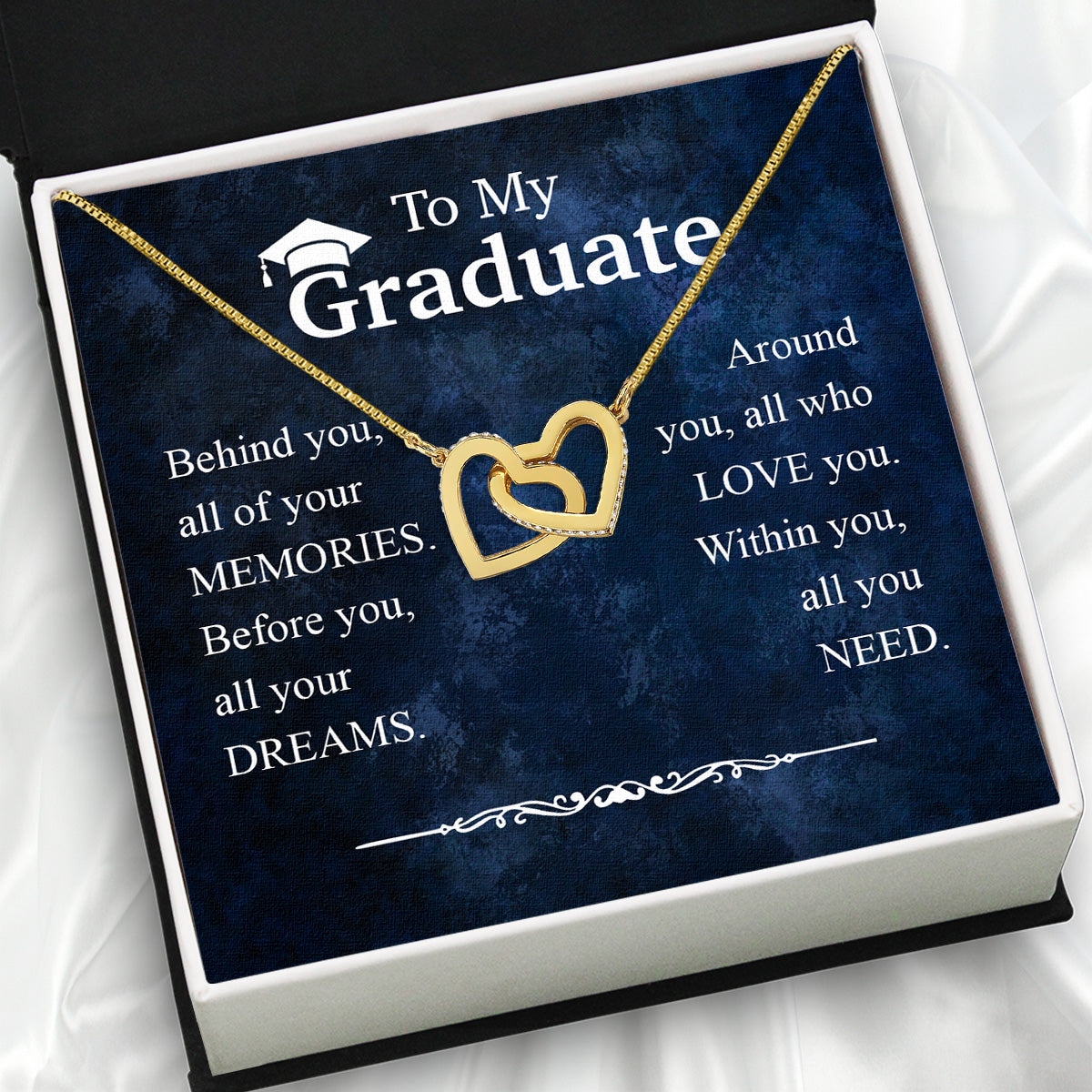 Graduation Day Personalized Message Card Necklace