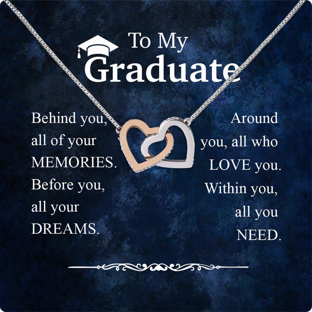 Graduation Day Personalized Message Card Necklace