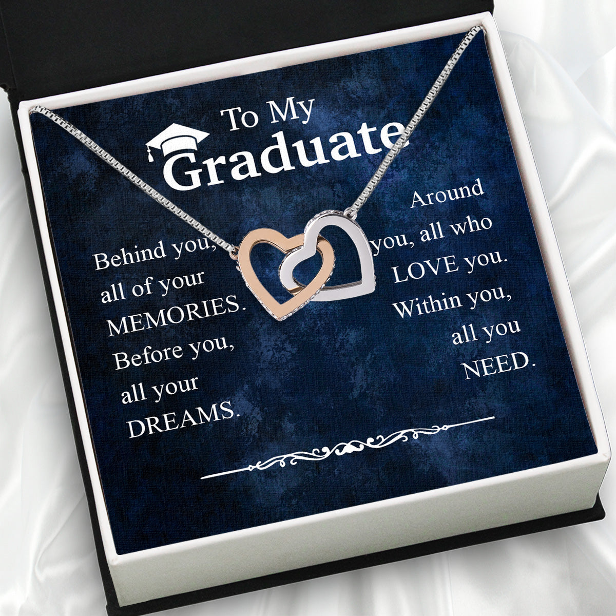 Graduation Day Personalized Message Card Necklace